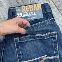Load image into Gallery viewer, Ariat Men's Rebar M4 Relaxed Rail Boot Cut Jean