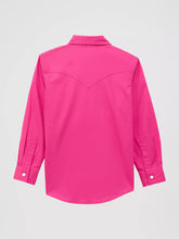 Load image into Gallery viewer, Wrangler® Girls Pink Western Shirt