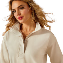 Load image into Gallery viewer, Ariat Women's Sandstone Breeze Logo 1/2 Zip Tek Sweatshirt