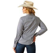 Load image into Gallery viewer, Ariat Women's Black Iris Stripe Kirby Pro Shirt