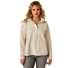 Load image into Gallery viewer, Ariat Women's Sandstone Breeze Logo 1/2 Zip Tek Sweatshirt