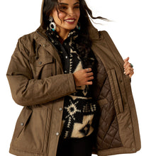 Load image into Gallery viewer, Ariat Women's Western Yoke Grizzly Insulated Parka - Banyon Bark