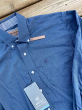 Load image into Gallery viewer, Ariat Men's Midnight Wrinkle Free Solid Pinpoint Oxford Classic Fit Shirt