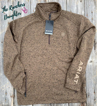 Load image into Gallery viewer, Ariat Men's Brown Heather Caldwell 1/4 Zip