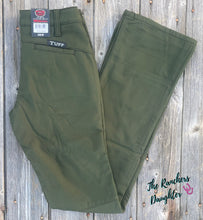 Load image into Gallery viewer, Olive Cowgirl Tuff Work Hard Play Hard Pants