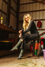 Load image into Gallery viewer, Lucky Chuck Fringe Tucumcari Gray Performance Socks