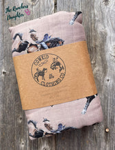 Load image into Gallery viewer, Rodeo Broncs Bamboo Muslin Blanket