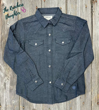 Load image into Gallery viewer, Ariat Youth Chambray Western Shirt
