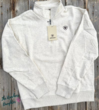 Load image into Gallery viewer, Ariat Men's Oatmeal Heather 1/4 Zip Sweatshirt