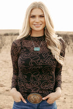 Load image into Gallery viewer, Rodeo Sheer/Mesh Top