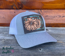 Load image into Gallery viewer, Daisy Leather Patch Trucker Cap