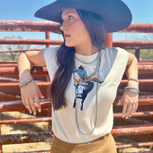 Load image into Gallery viewer, Bull Rider Cap Sleeved Sweater