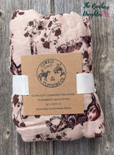 Load image into Gallery viewer, Prairie Rose Bamboo Muslin Changing Pad Cover
