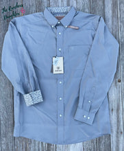 Load image into Gallery viewer, Ariat Men's Grey Wrinkle Free Solid Pinpoint Oxford Classic Fit Shirt