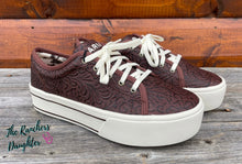 Load image into Gallery viewer, Ariat Brown Floral Embossed Skylar