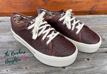 Load image into Gallery viewer, Ariat Brown Floral Embossed Skylar