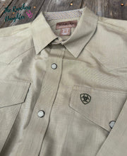 Load image into Gallery viewer, Ariat Men's Grape Leaf Wrinkle Free Pinpoint Oxford Classic Fit Shirt