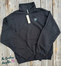 Load image into Gallery viewer, Ariat Women's Black 1/2 Zip Sweatshirt