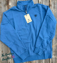 Load image into Gallery viewer, Ariat Men's Federal Blue 1/4 Zip Sweatshirt