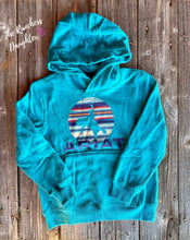 Load image into Gallery viewer, Ariat Youth Teal Serape Bronc Hoodie