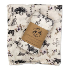 Load image into Gallery viewer, Western Serenity Bamboo Muslin Swaddle