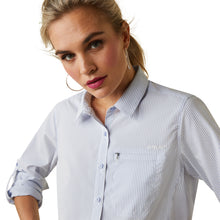Load image into Gallery viewer, Ariat VentTEK Classic Blue/White Stripe Stretch Shirt