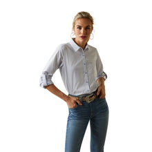 Load image into Gallery viewer, Ariat VentTEK Classic Blue/White Stripe Stretch Shirt