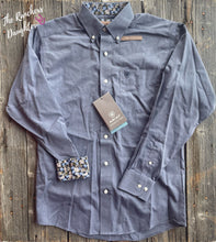 Load image into Gallery viewer, Ariat Men's Mood Indigo Wrinkle Free Classic Fit Shirt