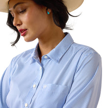 Load image into Gallery viewer, Ariat Women's Ultramarine Stripe Kirby Pro Shirt