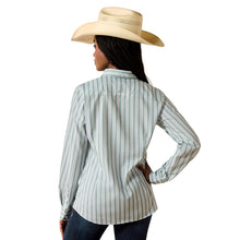 Load image into Gallery viewer, Ariat Women's Green Bay Stripe Kirby Pro Shirt