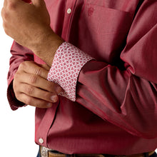 Load image into Gallery viewer, Ariat Men's Rhubarb Wrinkle Free Solid Pinpoint Oxford Classic Fit Shirt