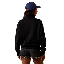 Load image into Gallery viewer, Ariat Women's Black 1/2 Zip Sweatshirt