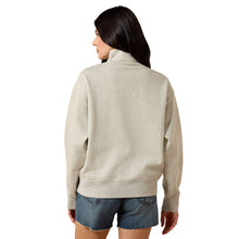 Load image into Gallery viewer, Ariat Women's Light Heather Grey 1/2 Zip Sweatshirt