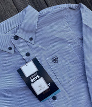 Load image into Gallery viewer, Ariat Boys Pro Series Dayne Mini Stripe Classic Fit Western Shirt