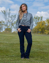 Load image into Gallery viewer, Navy Cowgirl Tuff Work Hard Play Hard