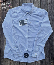 Load image into Gallery viewer, Ariat VentTEK Mazarine/White Stripe Stretch Shirt