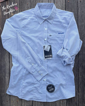 Load image into Gallery viewer, Ariat VentTEK Mazarine/White Stripe Stretch Shirt