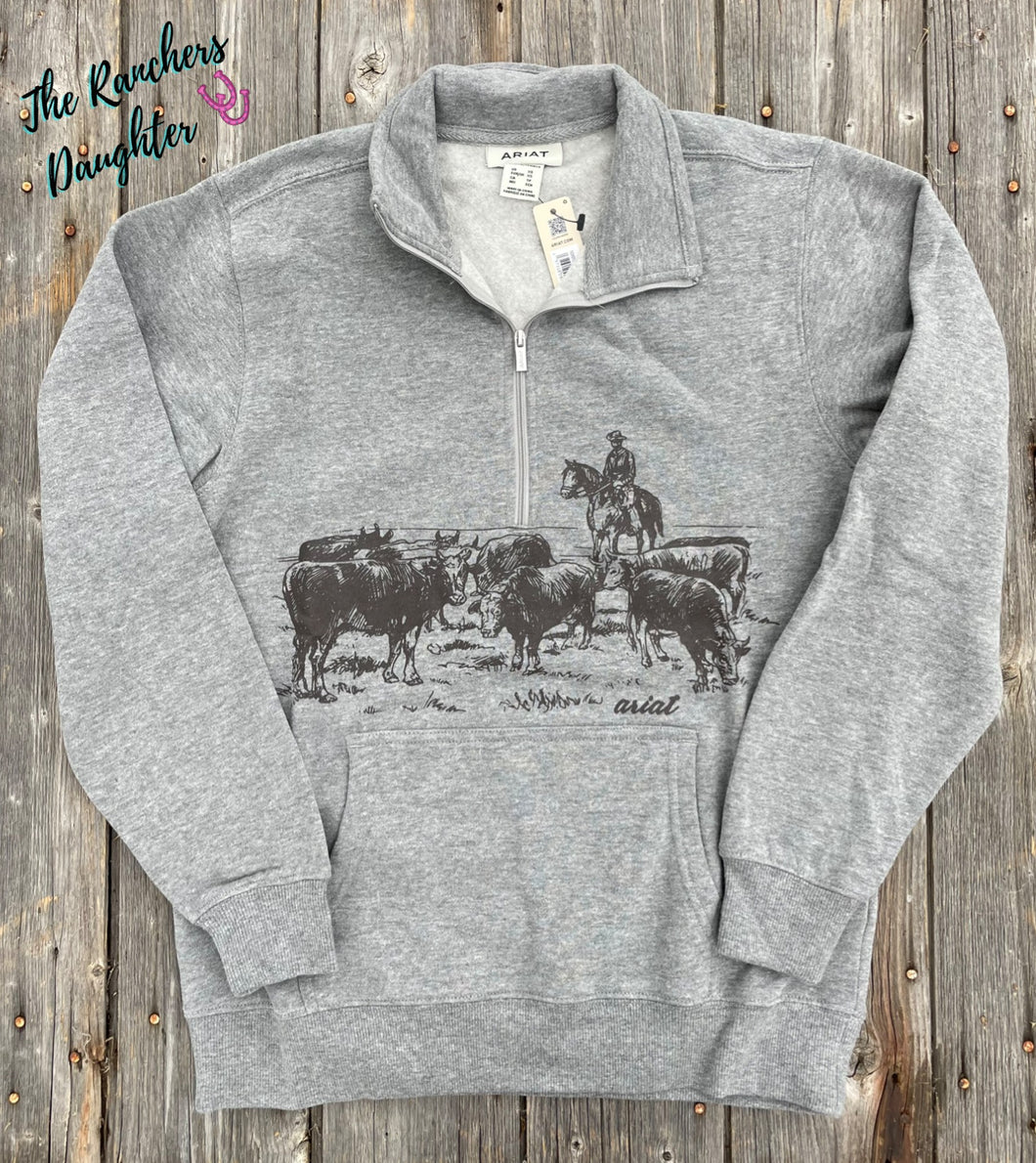 Ariat Women's Cattle 1/2 Zip Sweatshirt