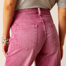 Load image into Gallery viewer, Ariat Pink Wide Leg Crop Tomboy Jean
