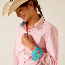 Load image into Gallery viewer, Ariat Women&#39;s Pink Stripe Kirby Shirt
