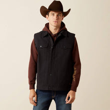 Load image into Gallery viewer, Ariat Men&#39;s Black Canvas Rancher Vest
