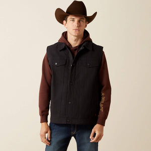 Ariat Men's Black Canvas Rancher Vest