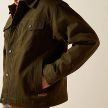 Load image into Gallery viewer, Ariat Men&#39;s Dark Green Canvas Rancher Jacket

