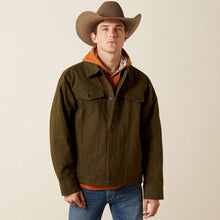 Load image into Gallery viewer, Ariat Men&#39;s Dark Green Canvas Rancher Jacket
