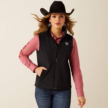 Load image into Gallery viewer, Ariat Women’s Black Logo Softshell Vest
