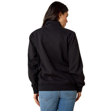 Load image into Gallery viewer, Ariat Women&#39;s Black Logo 1/2 Zip Sweatshirt
