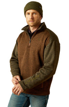 Load image into Gallery viewer, Ariat Men&#39;s Carafe/Earth Green Caldwell 1/4 Zip
