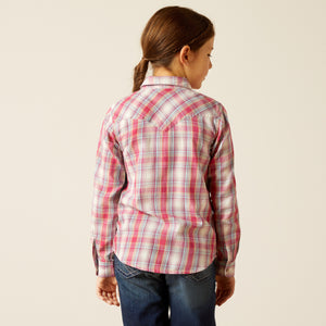 Ariat Girls Plaid Western Shirt