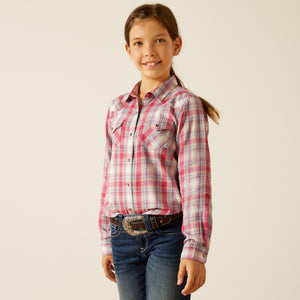 Ariat Girls Plaid Western Shirt