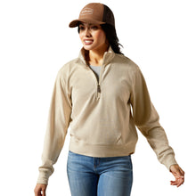 Load image into Gallery viewer, COMING OCTOBER 2025 - Ariat Women&#39;s Oatmeal Heather High Noon 1/2 Zip Pullover
